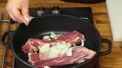 жаркое из говядины с чесноком