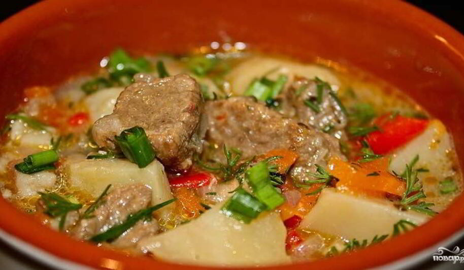 Рецепт жаркого из говядины в горшочках