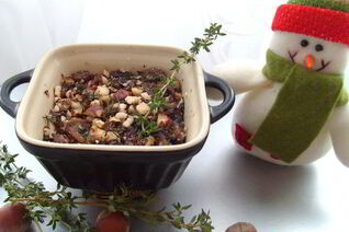 Жаркое из грибов, каштанов и фундука