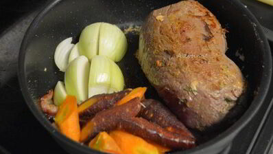 жаркое с горчицей и кленовым сиропом в медленноварке