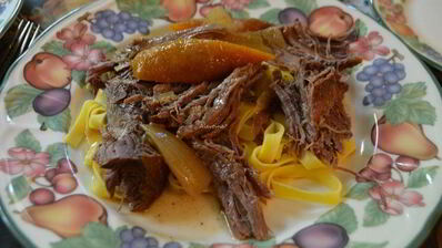 жаркое с горчицей и кленовым сиропом в медленноварке