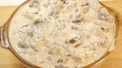 жаркое с стручковой фасолью и опятами