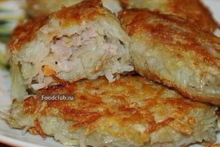 Картофельные зразы с фаршем