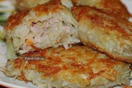 Картофельные зразы с фаршем