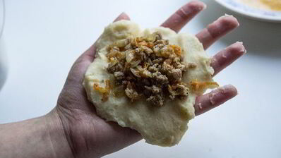 картофельные зразы с мясом