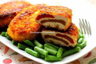 Куриные зразы с болгарским перцем