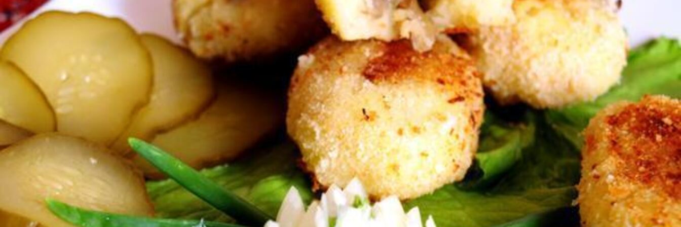 Постные картофельные зразы с грибами