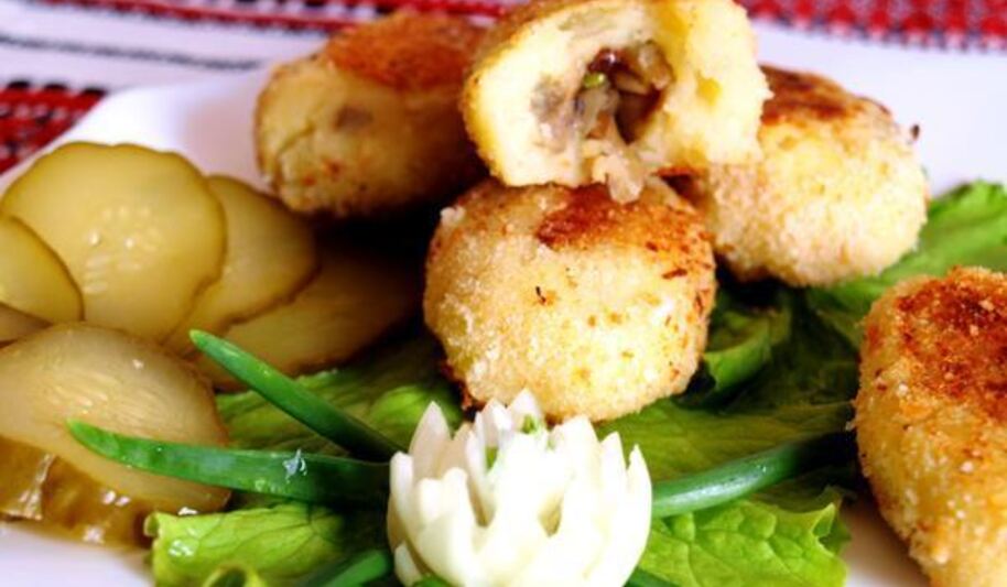 Рецепт постных картофельных зраз с грибами