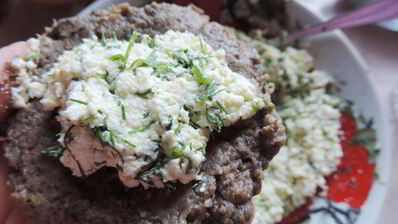 запеченные гречневые зразы с творожной начинкой