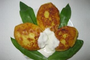 Зразы картофельные с горохом и грибами