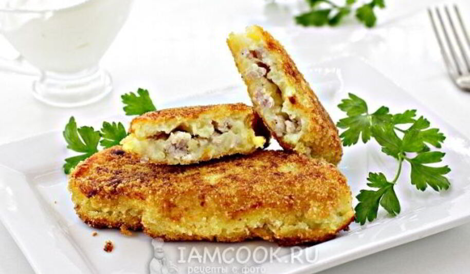 Рецепт зраз картофельных с мясом