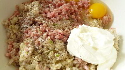 зразы с начинкой из грибного омлета