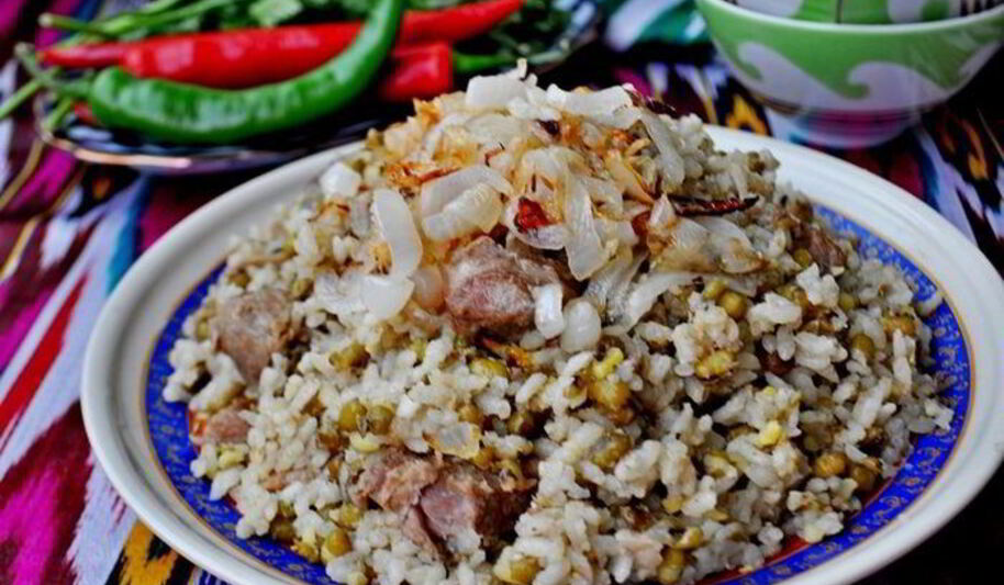 Рецепт ароматной каши с машем, рисом и мясом