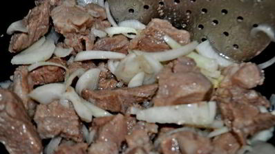 ароматная каша с машем, рисом и мясом