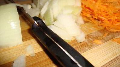 гороховая каша с мускатным орехом и соевым соусом