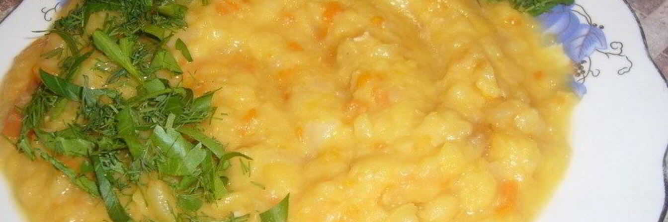 Гороховая каша в микроволновке