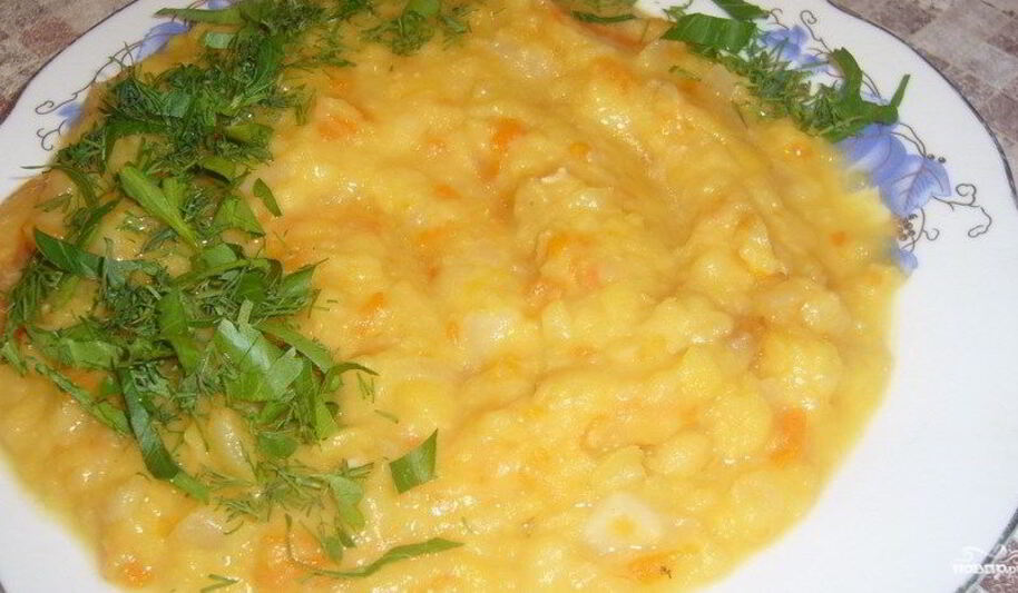 Рецепт гороховой каши в микроволновке