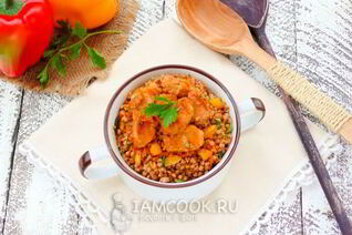 Гречка по-купечески в мультиварке со свининой