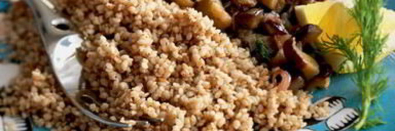 Гречка с баклажанами