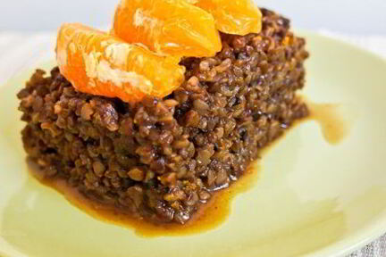 Гречка с финиками и апельсинами