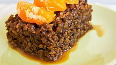 гречка с финиками и апельсинами