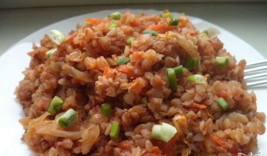 Рецепт гречки с капустой