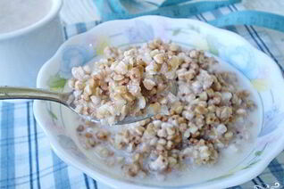 Гречка с кефиром для похудения