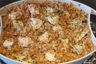 Гречка с куриным филе