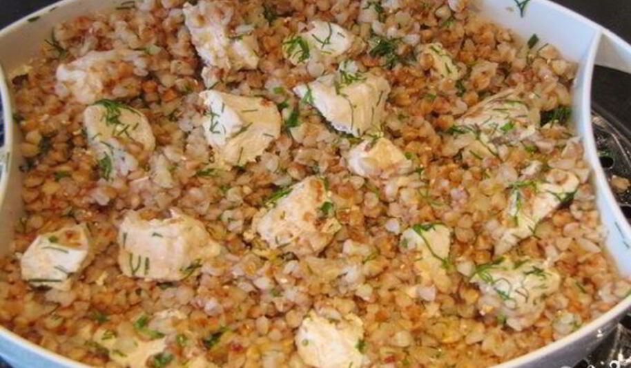 Рецепт гречки с куриным филе