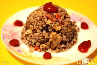 Гречка с курицей и овощами в мультиварке