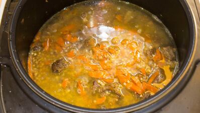 гречка с мясом и морковью в мультиварке