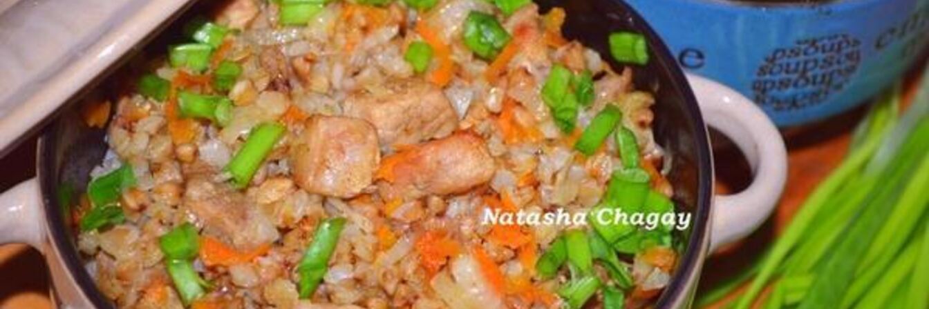 Гречка с мясом в горшочке