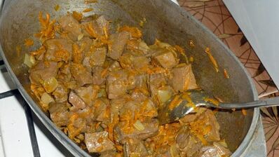 гречка с печенью