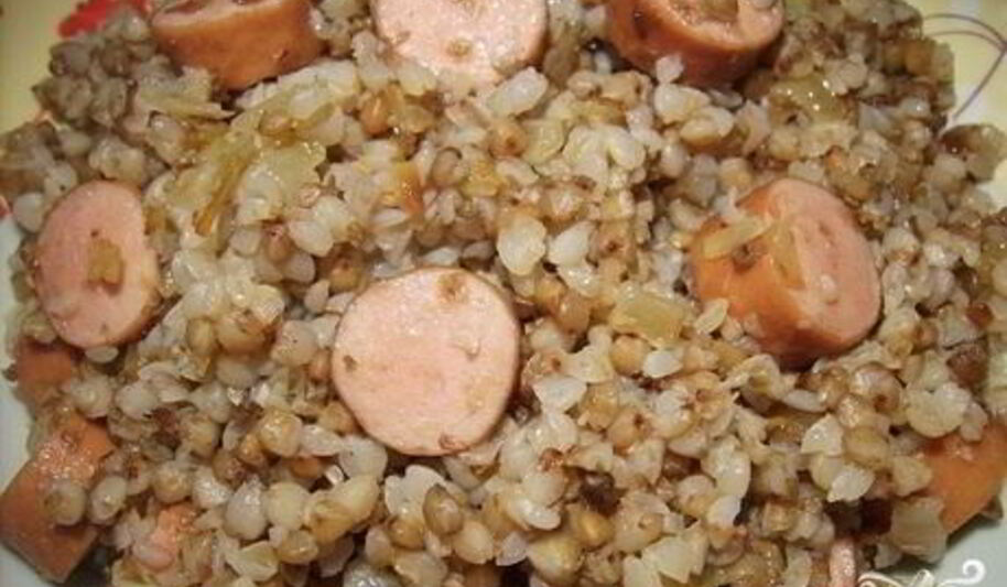 Рецепт гречки с сосиской в мультиварке
