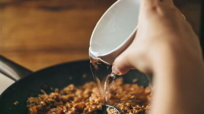 гречка с соусом болоньезе