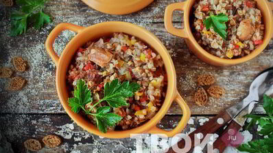 гречка с тушенкой