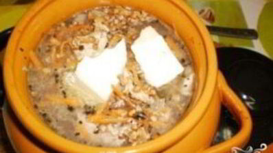 гречка в горшочках