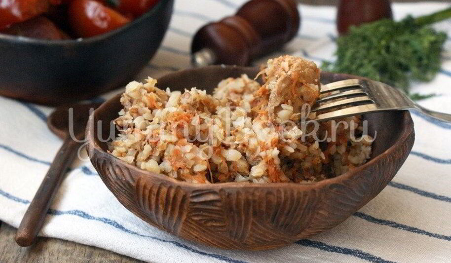 Рецепт гречневой каши с мясом в мультиварке