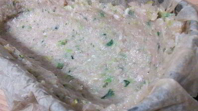 гречневая каша с шампиньонами в мясном хлебце