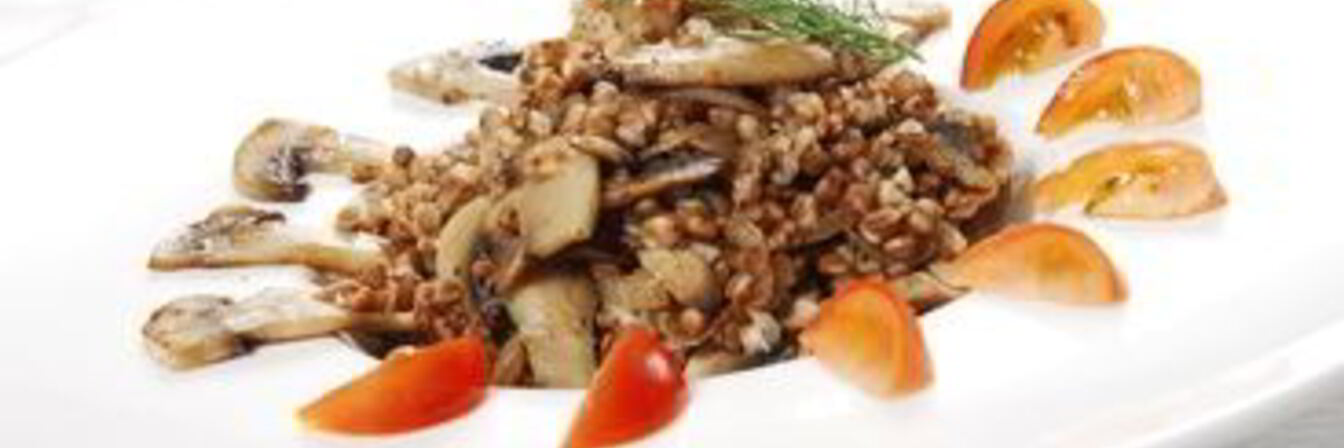 Гречневая каша с шампиньонами