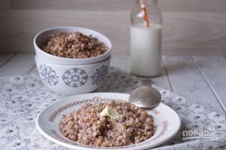 Гречневая каша вязкая на воде