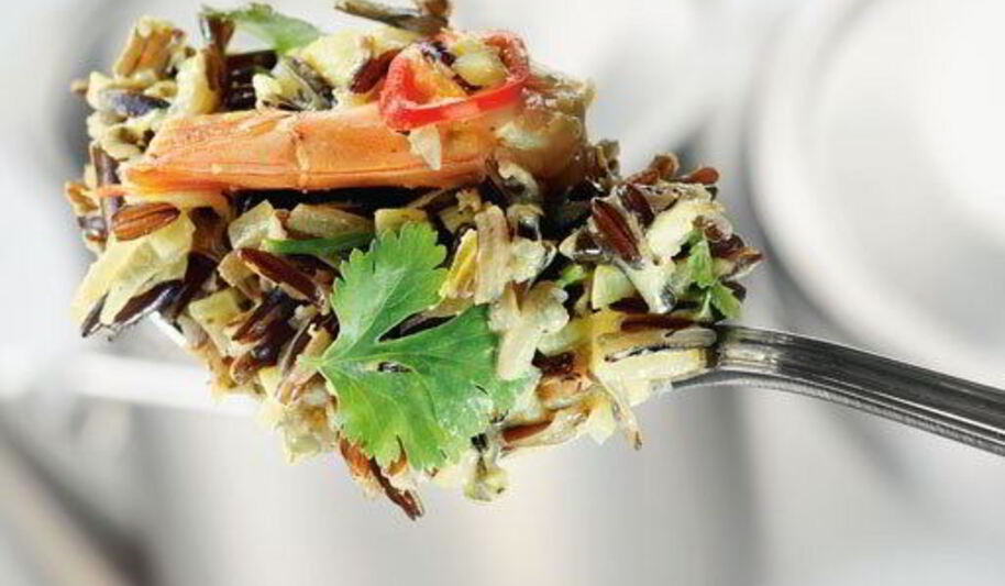 Рецепт каши карри иза дикога рисы с креветками