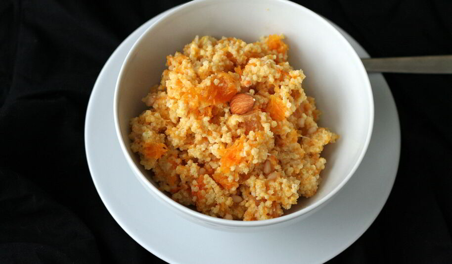 Рецепт каши пшенной с курагой и тыквой