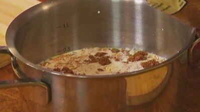 каша с пряными яблоками