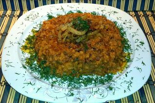 Машкичири — узбекская каша с фаршем и овощами