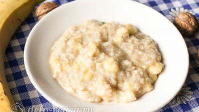овсяная каша с бананом