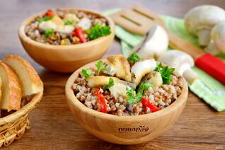 Каши с грибами