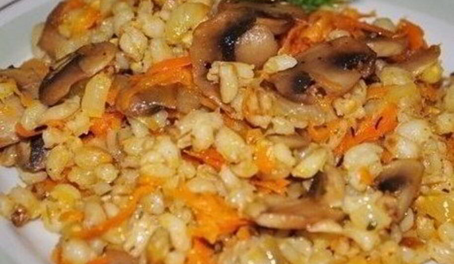 Рецепт перловой каши с грибами