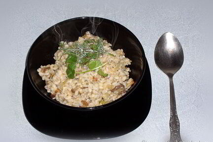 Перловка с грибами