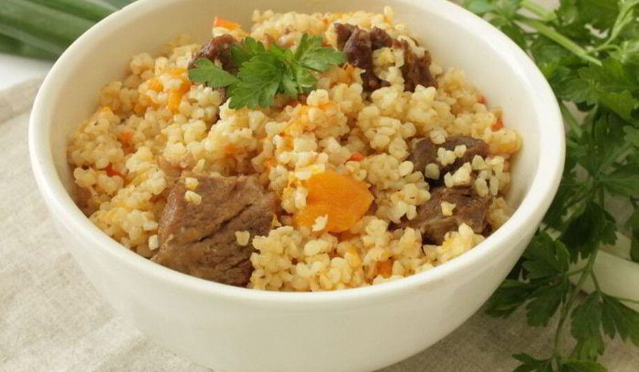 Рецепт пшеничной каши с мясом и тыквой